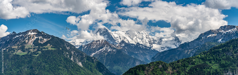 Switzerland, Engelberg Alps panoramic view 