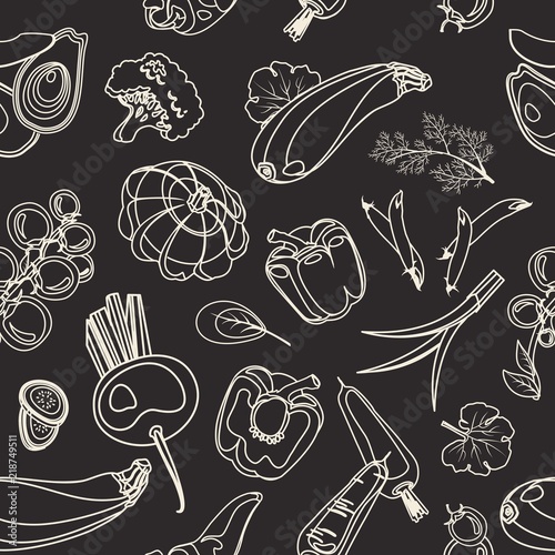 vegetable seamless pattern