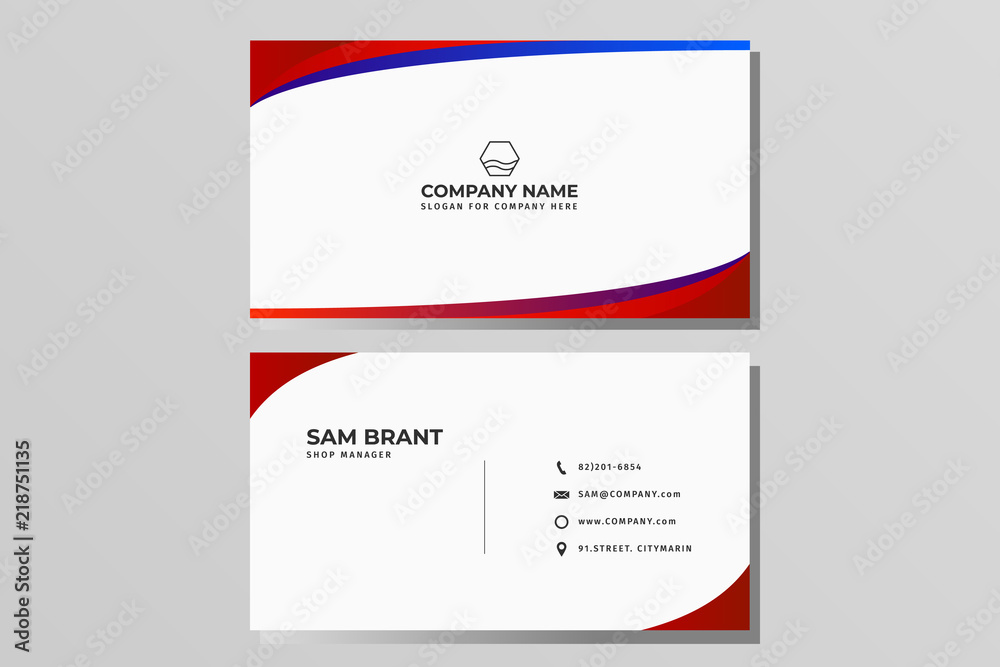 Modern Business card name card Design Template