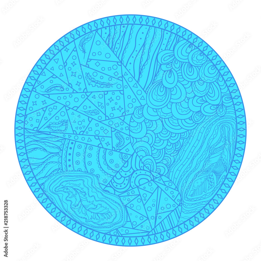 Zendala on white. Design Zentangle. Hand drawn mandala with abstract patterns on isolation background. Design for spiritual relaxation for adults. Print for polygraphy, t-shirts and textiles Zendala on white. Design Zentangle. Hand drawn mandala with abstract patterns on isolation background. Design for spiritual relaxation for adults. Print for polygraphy, t-shirts and textiles
