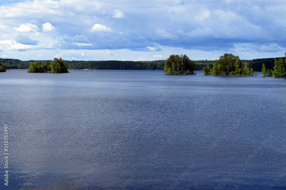 Lake Ruotsalainen, Hevossaari, Heinola, Finland.