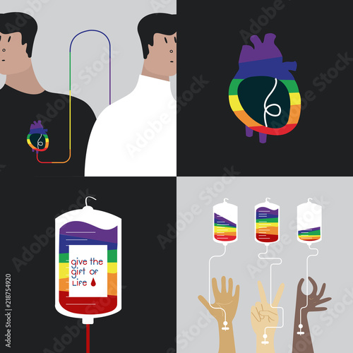 Blood donation concept vector illustration