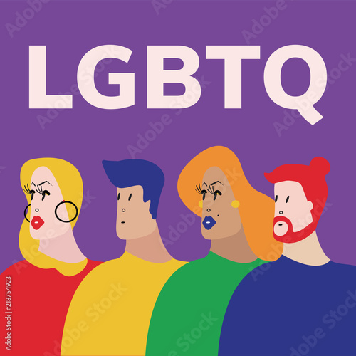 The Queer Community LGBTQ vector illustration