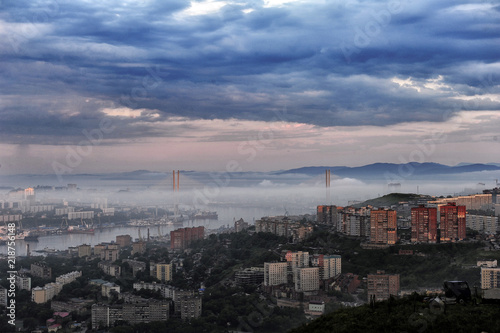 Canvastavla City of Vladivostok, Far East of Russia.