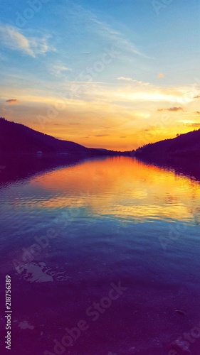 sunset lac