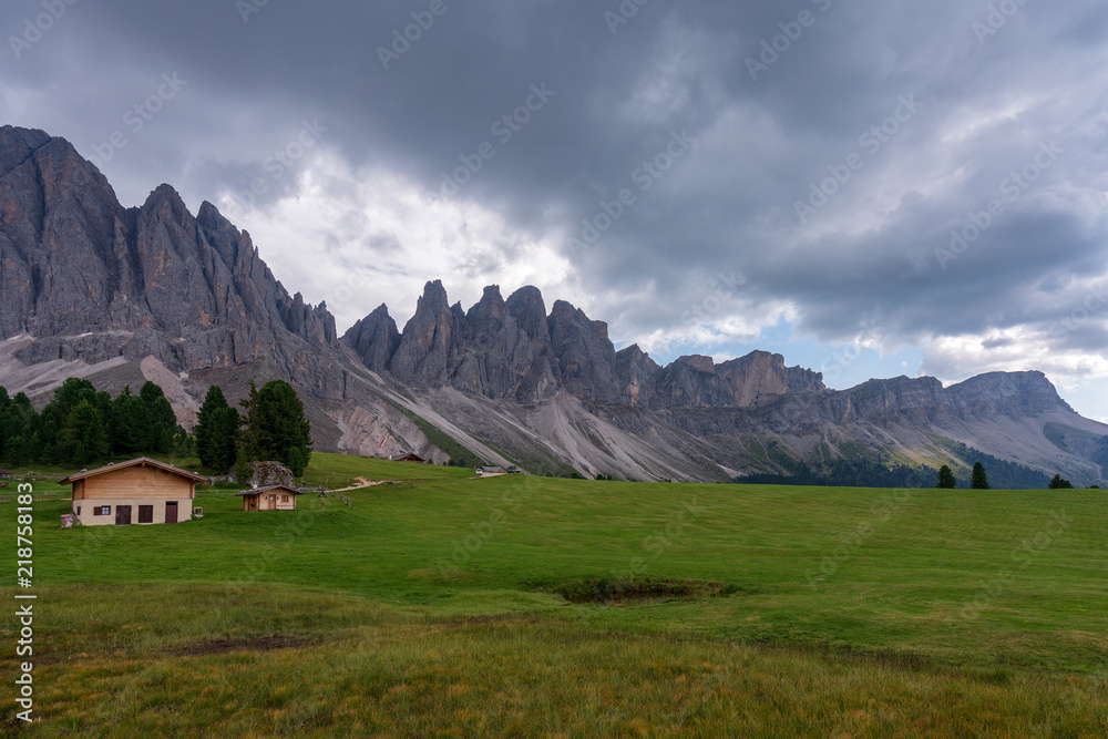 View of the Geisler, Dolomites.