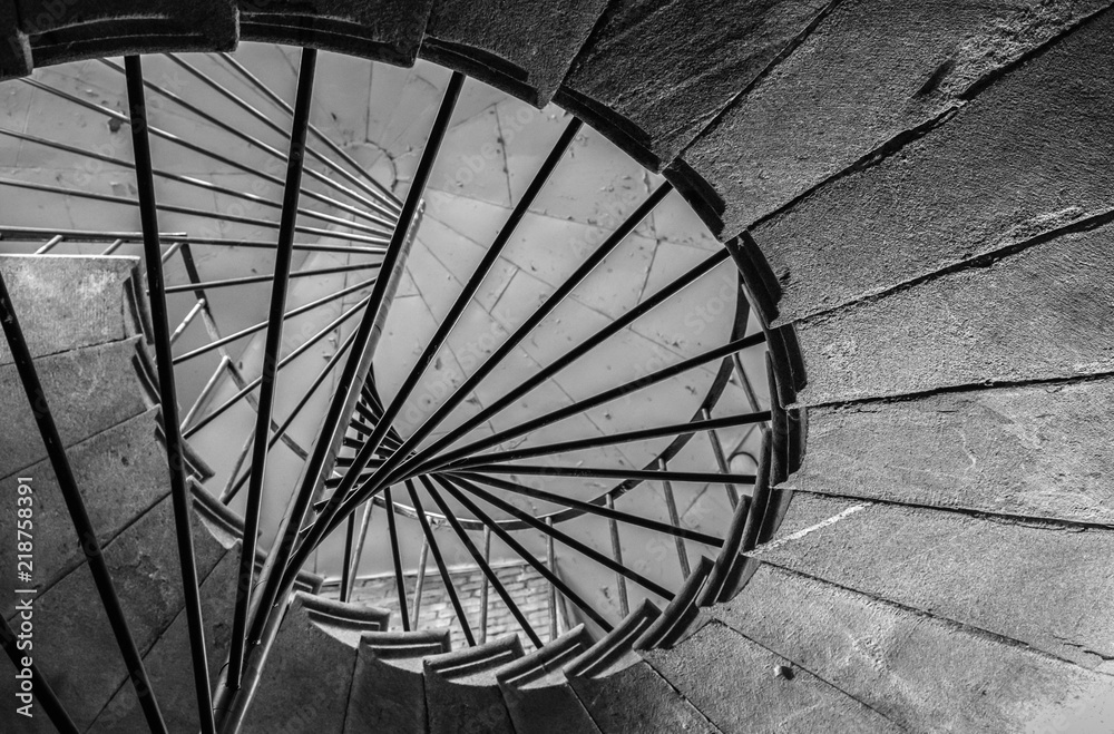 spiral staircase, abstract