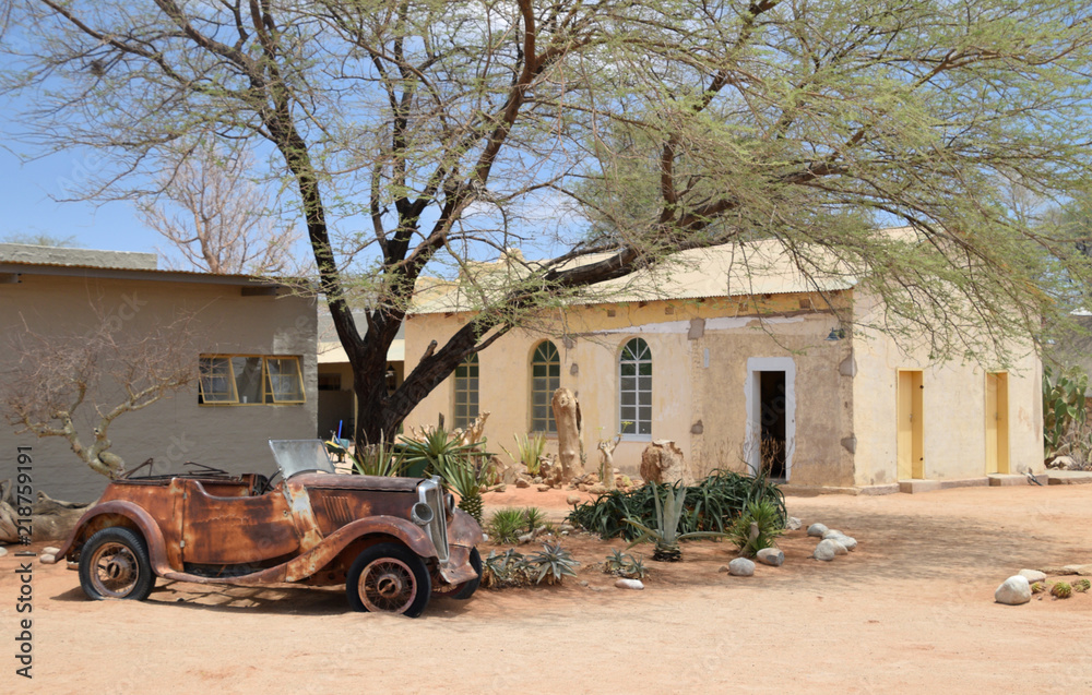 Old cars in Namib Desert