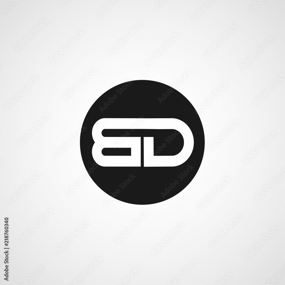 Initial Letter BD Logo Template Design Initial Letter BD Logo Template Design