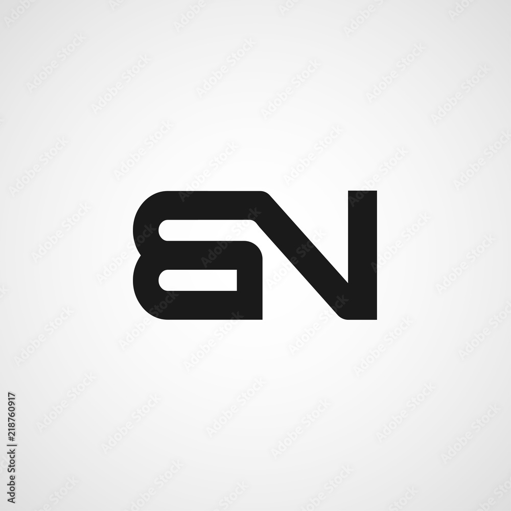 Initial Letter BN Logo Template Design Initial Letter BN Logo Template Design