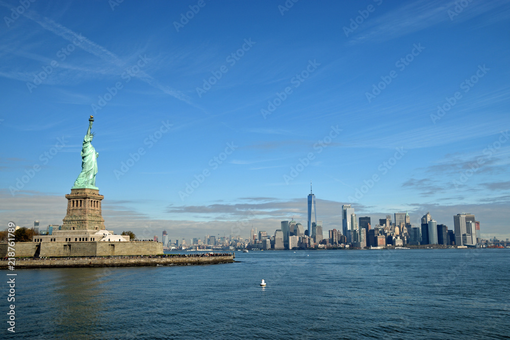Statue of Liberty and NYC skyline