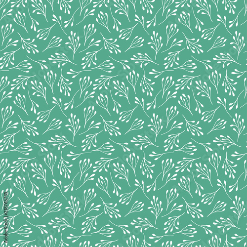 Floral seamless pattern. Part of big flower collection of illustrations.