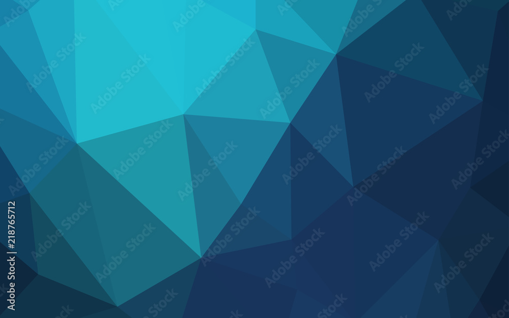 Dark BLUE vector shining triangular backdrop. Dark BLUE vector shining triangular backdrop.