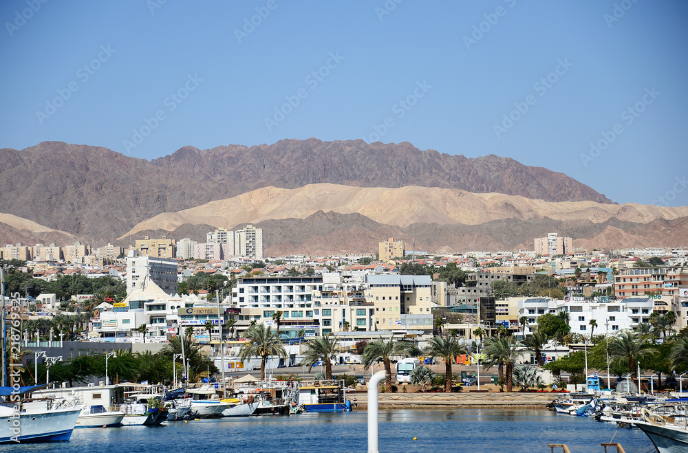 Views of the city of Eilat, Israel