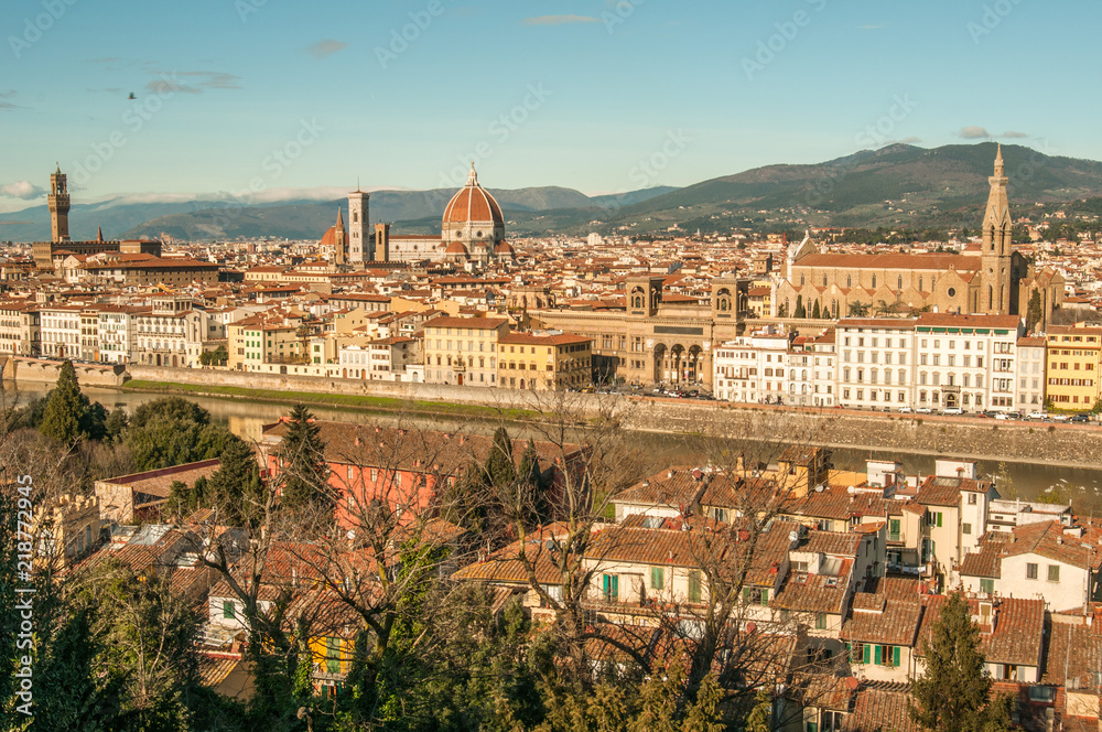 Panoramic view of Florence, river 1