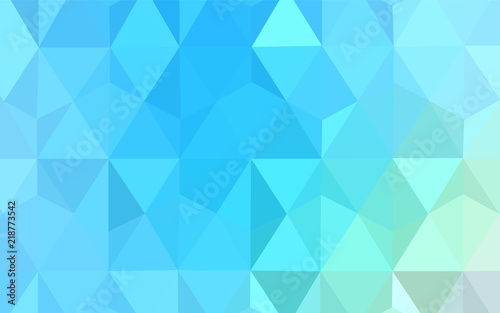 Light Blue, Green vector triangle mosaic texture.