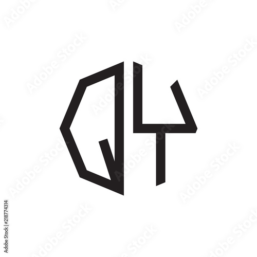 two letter QY octagon logo