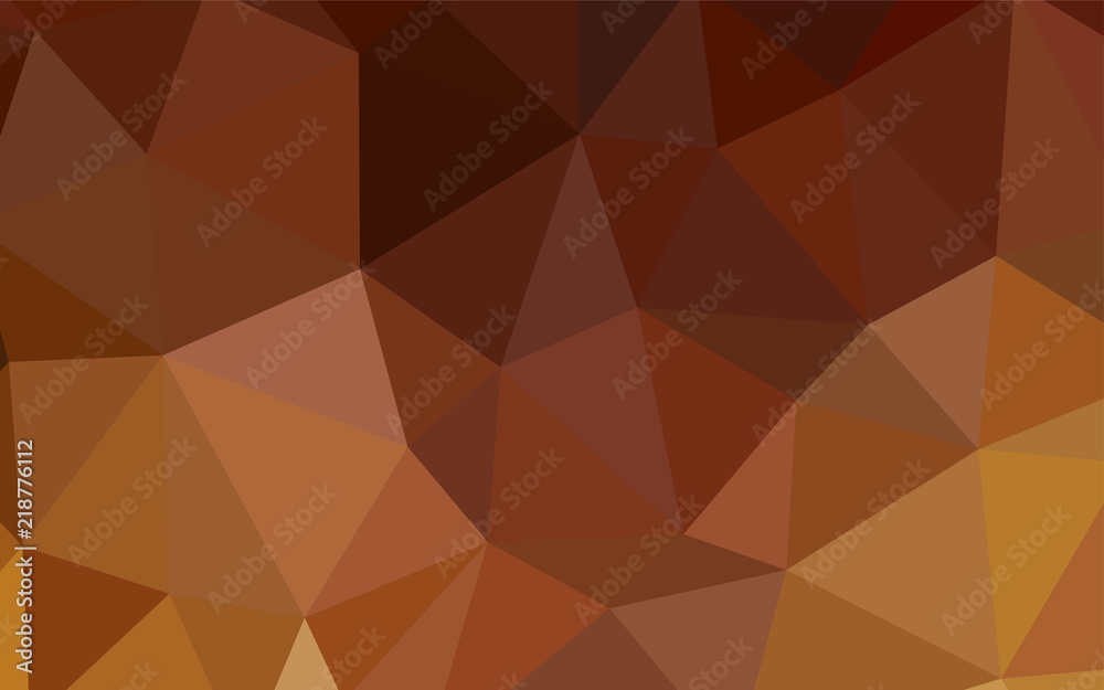 Dark Orange vector shining triangular layout. Dark Orange vector shining triangular layout.