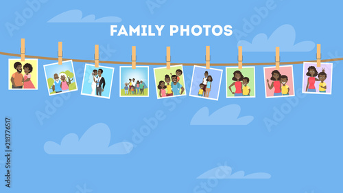 Gallery of african american family portraits in frames