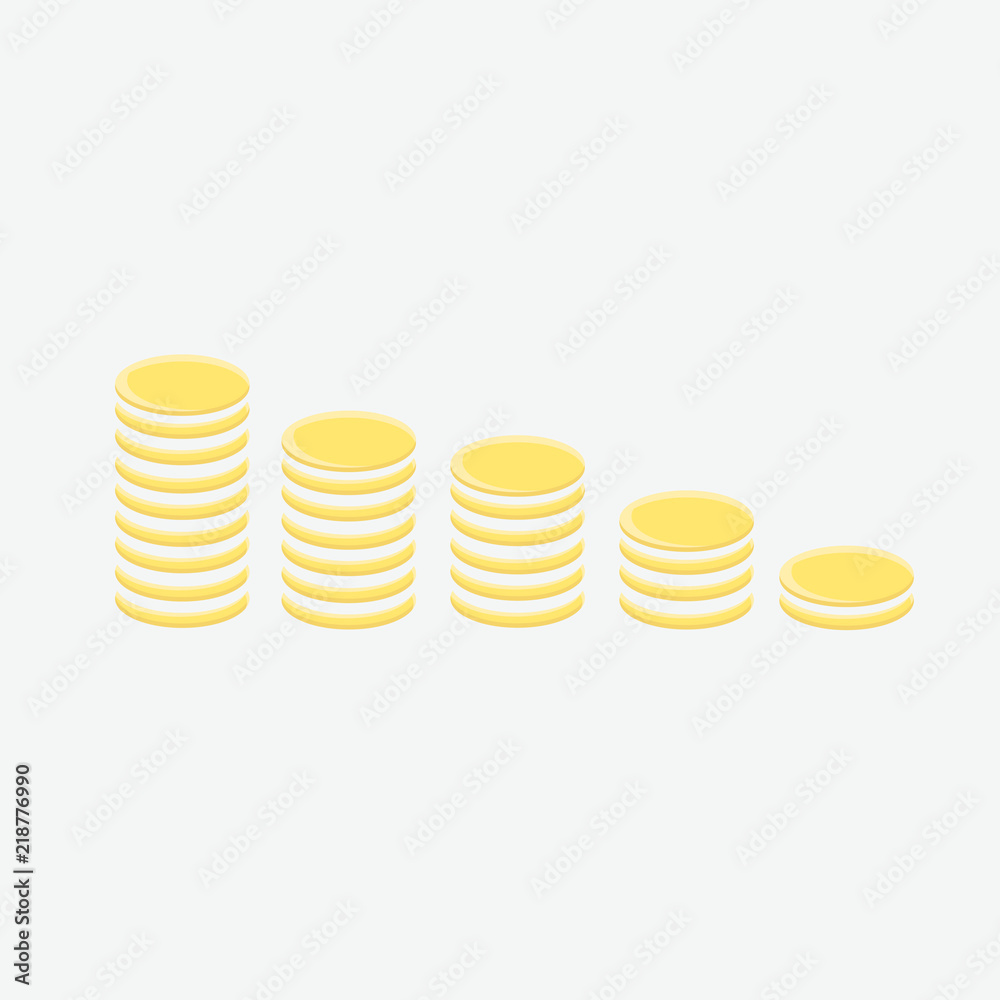 Coins illustration Coins illustration