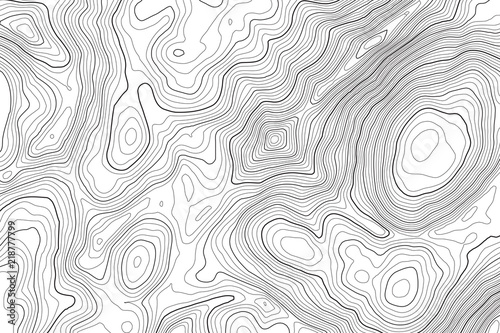 Vector contour topographic map background. Topography and geography map grid abstract backdrop. Business concept. Vector illustration