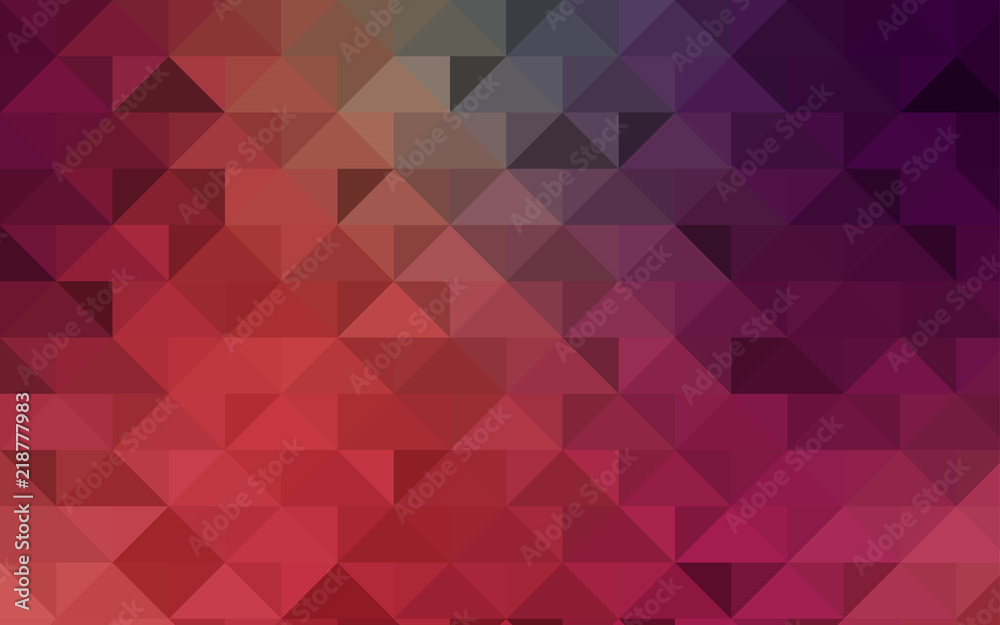 Obraz premium Light Pink, Red vector polygon abstract background.