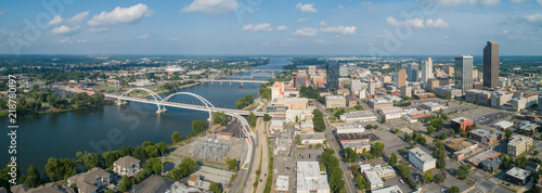 Aerial Downtown Little rock Arkansas USA photo