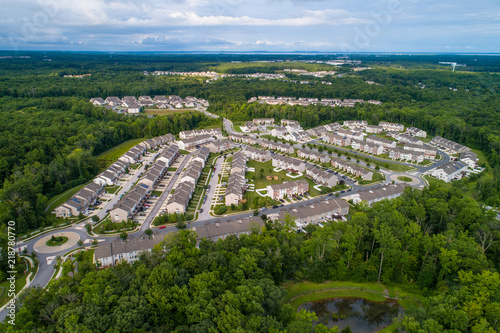 Residential neighborhood Aberdeen Maryland USA