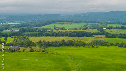 Rural landscape farmland in Virginia USA