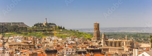 Panorama of the skyline of Tudela, Spain