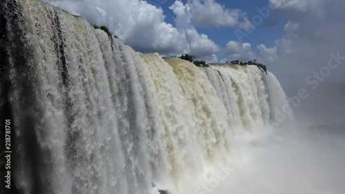 Iguazu Falls. Powerfull Salto  Floriano. photo