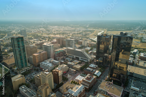 Aerial drone photo Fort Worth