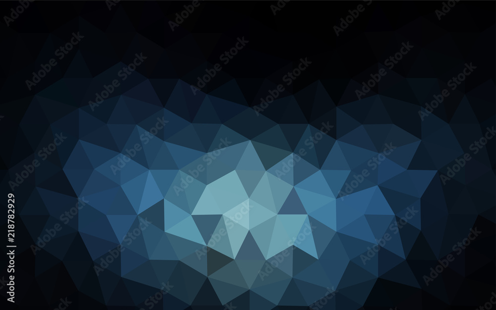 Obraz premium Light BLUE vector gradient triangles template.