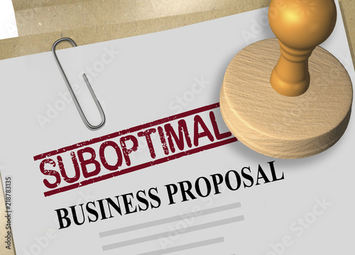 Принти на полотні SUBOPTIMAL - evaluative concept