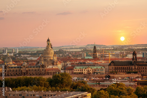 Sonnenuntergang über Dresden
