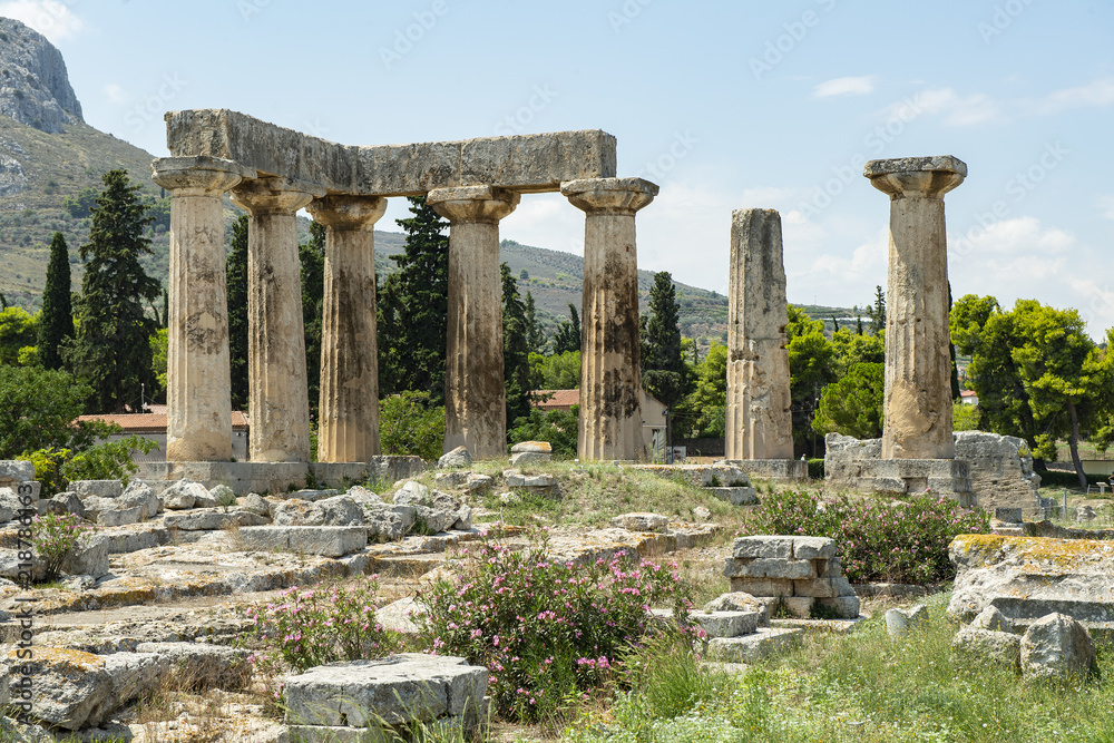 Apollo-Tempel im antiken Korinth, Griechenland