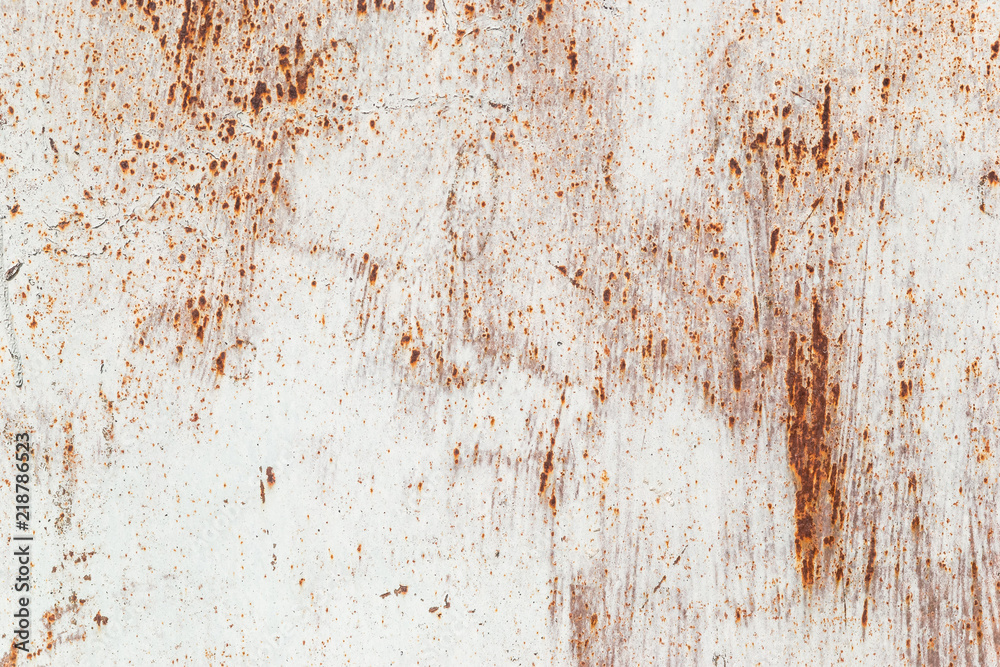 texture of rusty iron, cracked paint on an old metallic surface, sheet of rusty metal with cracked and flaky paint, abstract rusty metal texture.