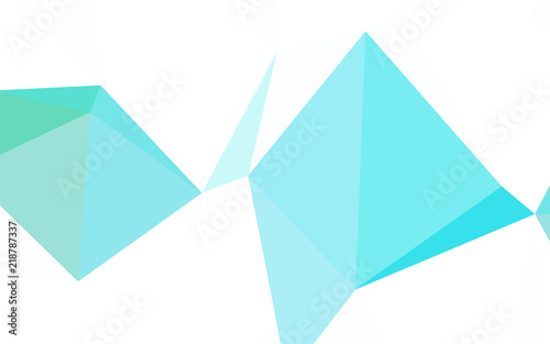 Light Blue  Green vector polygon abstract backdrop.