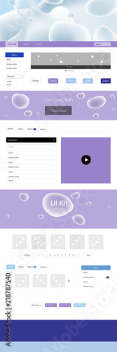 Light Pink, Blue vector style guide with bent lines.