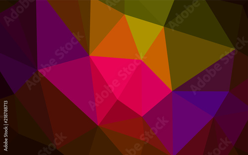 Dark Multicolor vector abstract mosaic pattern.