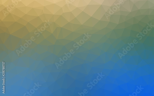 Light Blue, Green vector shining triangular backdrop.