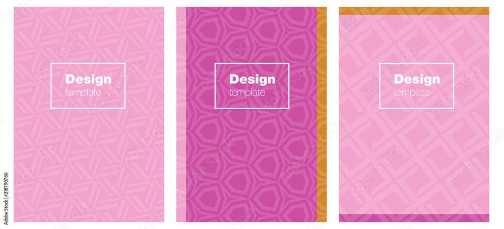 custom made wallpaper toronto digitalLight Pink, Yellow vector brochure for ui, ux design.