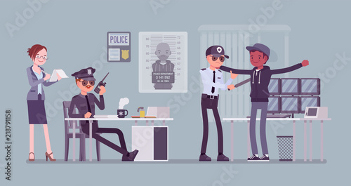 Inspection process in police station