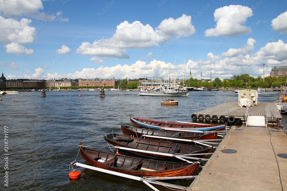 Stockholm boat pier