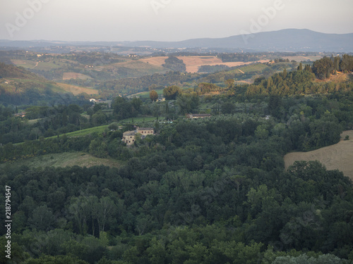 2018 july the 15th, San Gimignano city , tuscany,