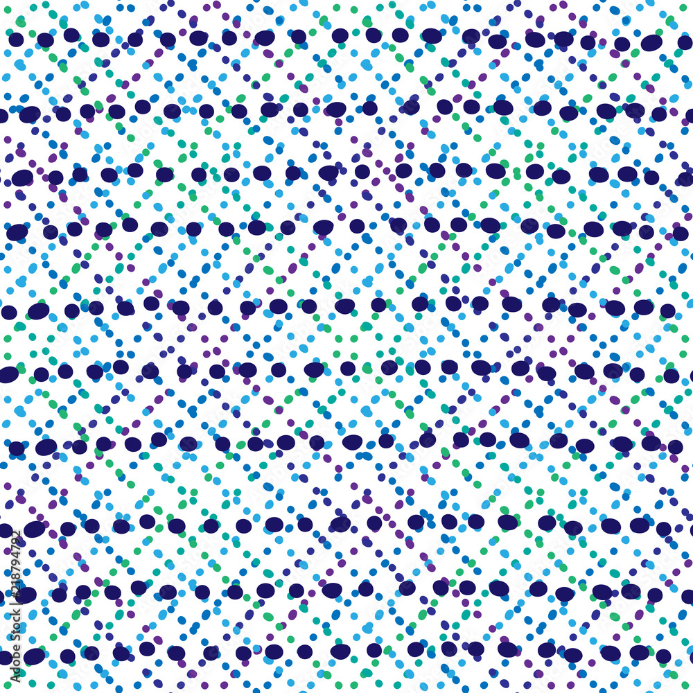 Abstract seamless pattern, dots, stripes. Vector illustration.