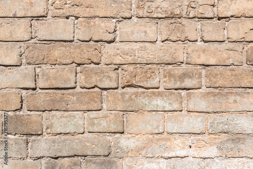 brown aged weathered brick wall background