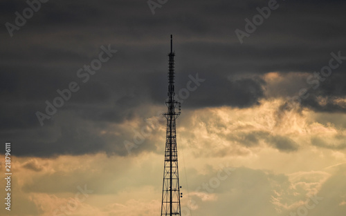 View of the city of Vladivostok at sunset