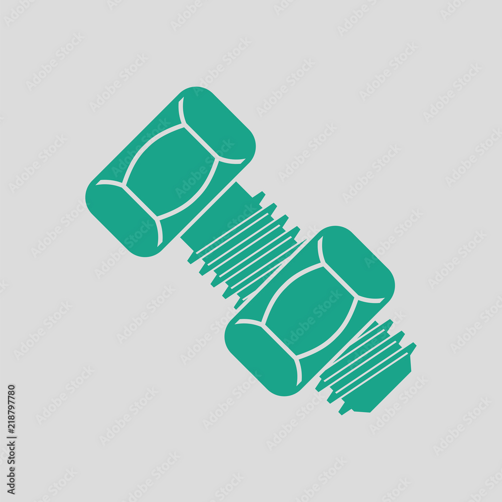 Icon of bolt and nut Icon of bolt and nut