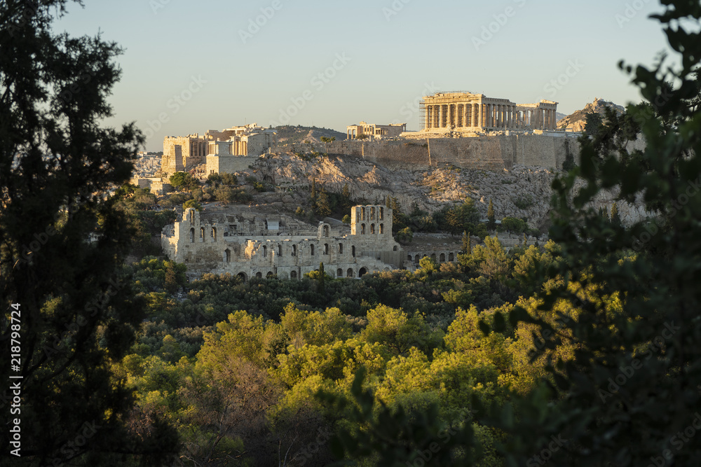 Akropolis von Athen in der Abendsonne, Athen, Griechenland
